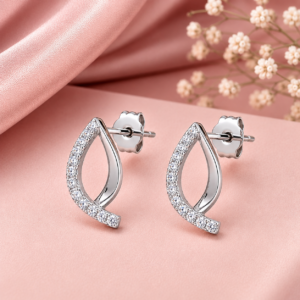 Platinum earrings